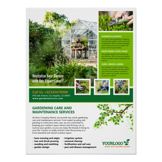 Gardener, Garden Centre, Lawn Care - Glossy Poster (Front)