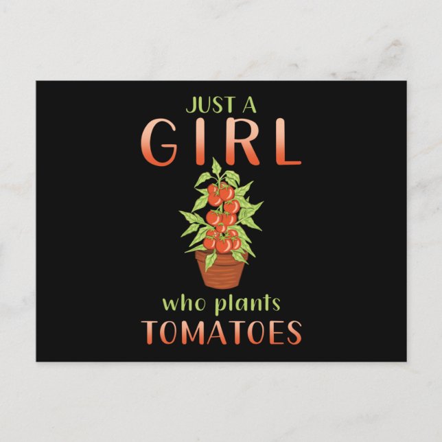 Gardener Gardener Tomato Plants Saying Gift Postcard (Front)