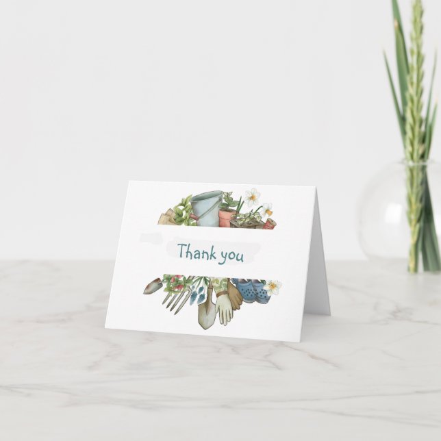 Gardener Gardening Help Plants  Thank you (Front)