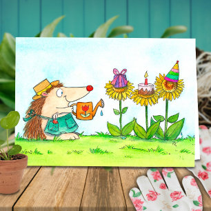 Gardener Happy Birthday greeting card by N. Janes
