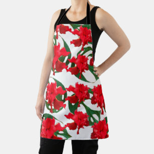 Gardener Hibiscus Monstera Pattern Apron