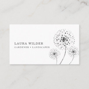 Gardener Landscaper Flowers Business Card