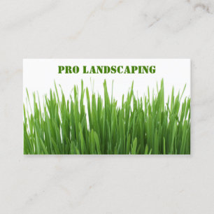 Gardener / Landscaping Grass, Photo Business Card