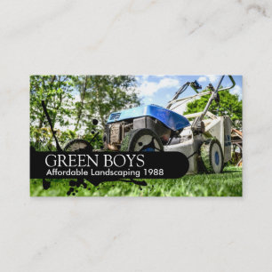 Gardener Landscaping Lawn Business Card
