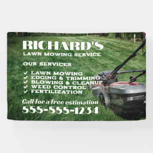 Gardener Lawn Care and Maintenance Banner