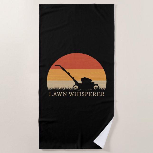 Gardener - Lawn Whisperer Beach Towel (Front)