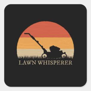 Gardener - Lawn Whisperer Square Sticker