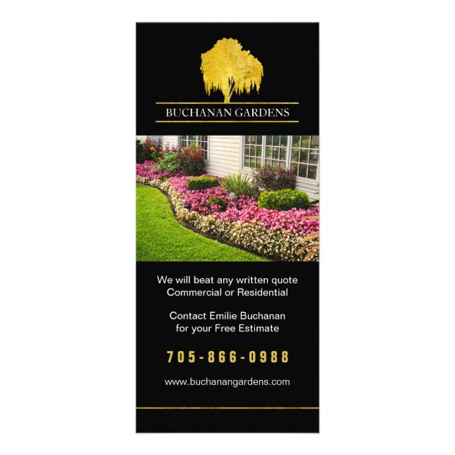 Gardener Price List Flyer Rack Card (Front)