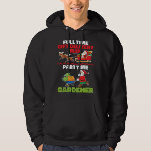 Gardener Santa  Plants Garden Flowers Gardening Ch Hoodie