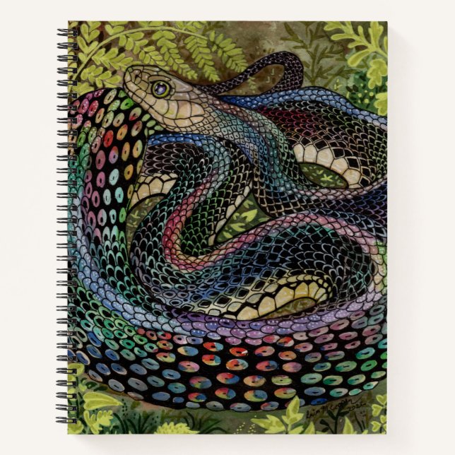 Gardener Snake Study Beyond the Skin  sketchbook Notebook (Front)
