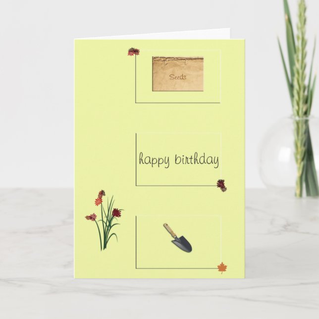 Gardener's Birthday Card (Front)
