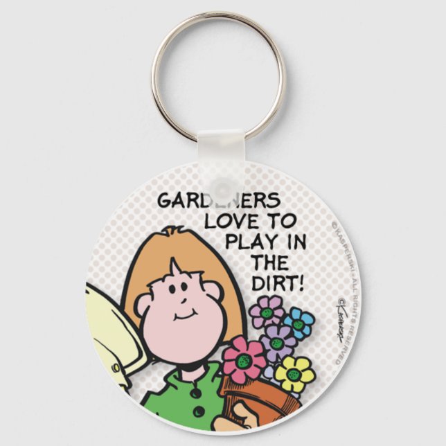 Gardeners Love To... Key Ring (Front)