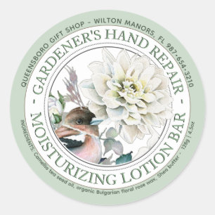 Gardener's Rosewax Hand Repair Lotion Bar Classic  Round Sticker