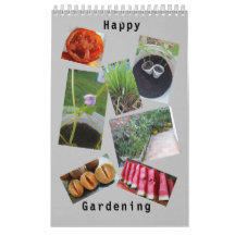 Gardener's Single Page Small Calendar, White