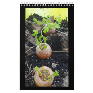 Gardener's Single Page Small Calendar, White Calendar