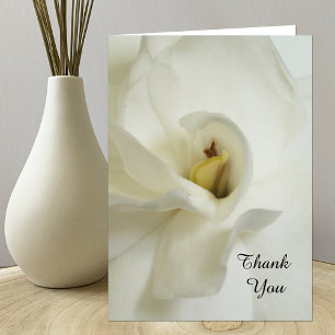 Gardenia Bereavement Sympathy Thank You Card
