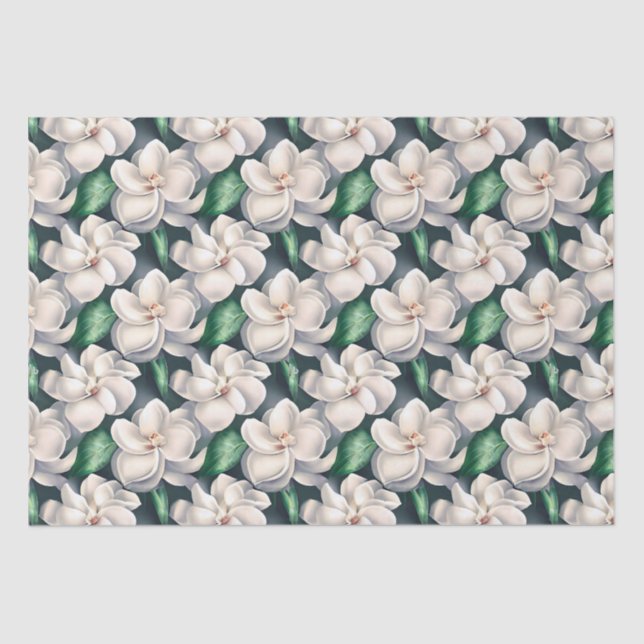 Gardenia flowers tissue paper (Front)