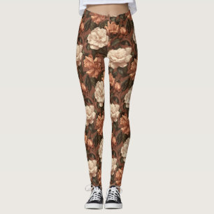 Gardenias Flower Athletic Gardenias Floral Gift Leggings