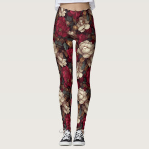 Gardenias Flower Cardio Gardenias Floral Women's  Leggings