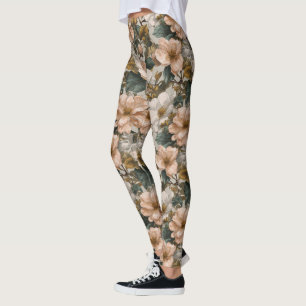 Gardenias Flower Running Gardenias Luxury Gifts  Leggings