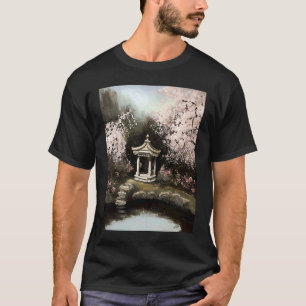 Gardening 4\Cherry Blossom Garden Shrine Pond Fren T-Shirt