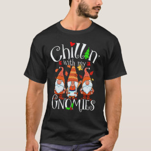 Gardening 4\Chillin With My Gnomies, Merry Christm T-Shirt