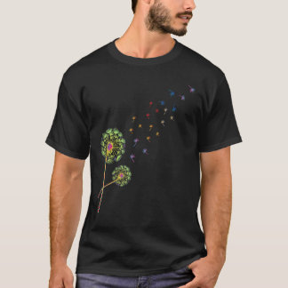 Gardening 4\Dandelion Blow Flower Floral Blowball T-Shirt