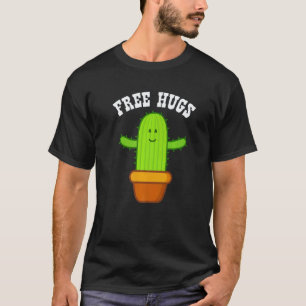 Gardening 4\Free Hugs Cactus Cute Succulent Cactu T-Shirt