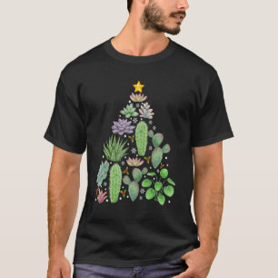 Gardening 4\Fun Christmas Tree Cactus Gardener Xma T-Shirt