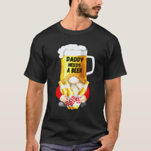 Gardening 4\Mens Beer Mug Gnome For Dad Gardener T-Shirt