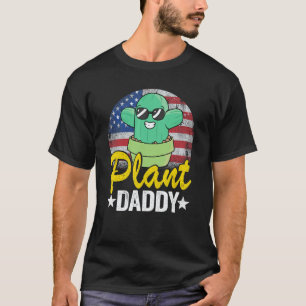 Gardening 4\Mens Plant Daddy Cactus Gardener Amer T-Shirt