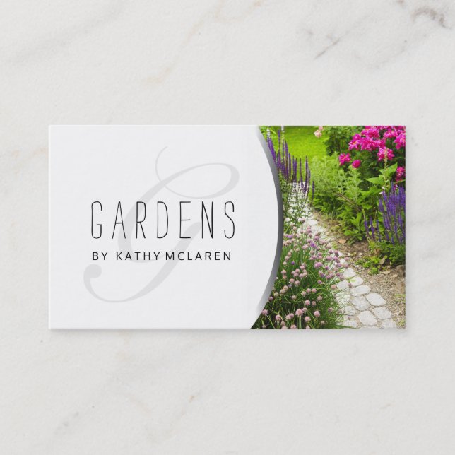 Gardening and Landscaping Business Card (Front)