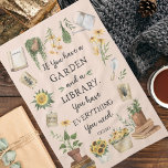 Gardening and Library Quote Sunflower and Herbs Tea Towel<br><div class="desc">Sprinkle Mum's kitchen with our Gardening & Library Quote Sunflower and Herbs Kitchen Towel! A delightful Mother's Day gift,  blending style and functionality with nature's touch!</div>
