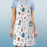 Gardening Apron<br><div class="desc">A fun pattern featuring gardening tools for those with green fingers and thumbs. Original art by Nic Squirrell.</div>