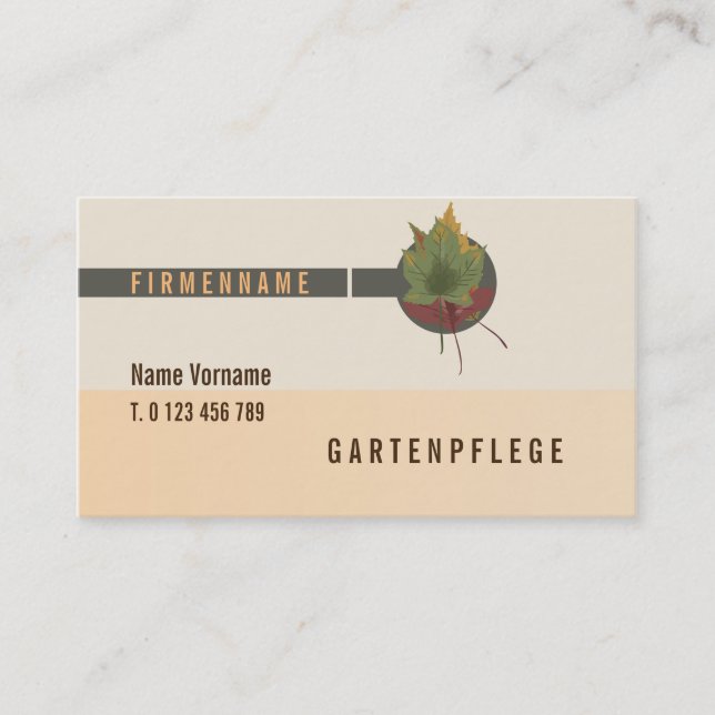 gardening business card (Front)
