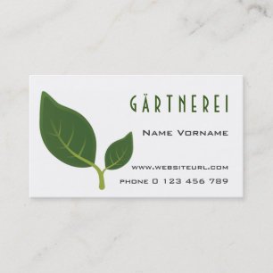 gardening business card