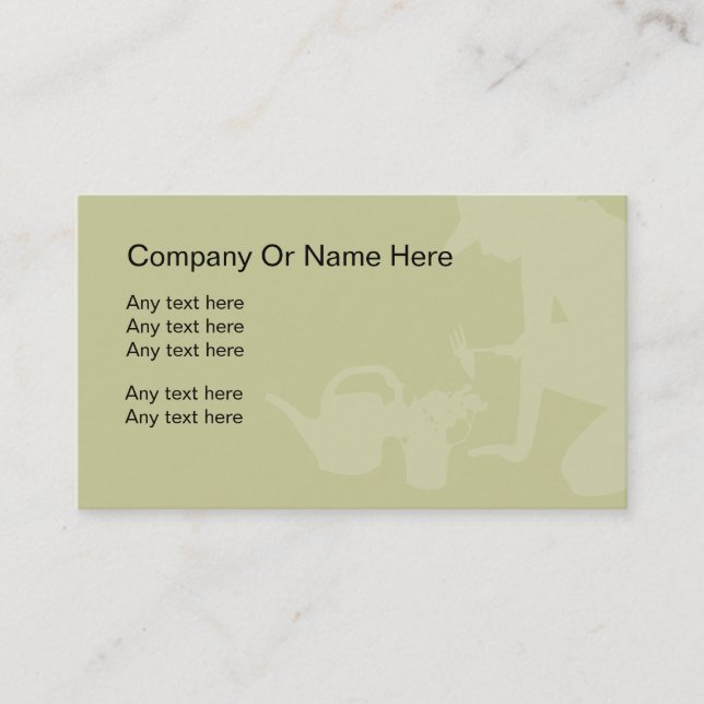Gardening Business Card Template (Front)