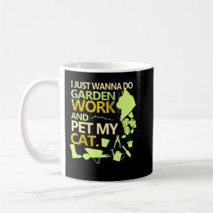 Gardening Cat Lover Kitten Succulent Plant Lover C Coffee Mug