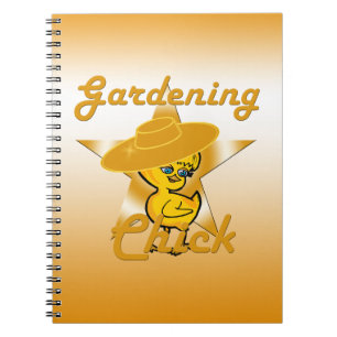 Gardening Chick #10 Spiral Notebook