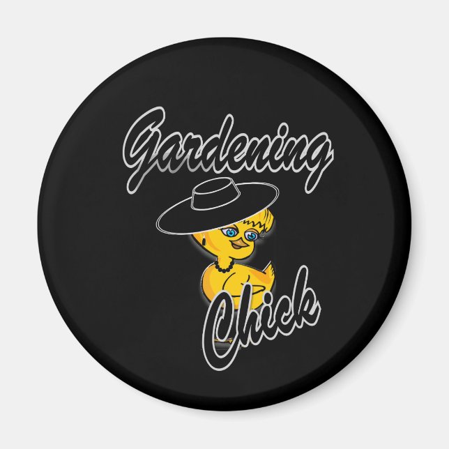 Gardening Chick #4 Magnet (Front)