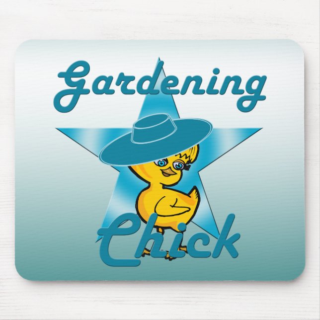 Gardening Chick #7 Mouse Pad (Front)