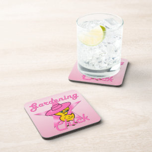Gardening Chick #8 Coaster