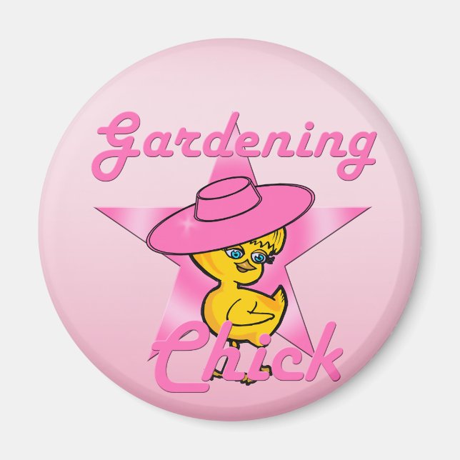 Gardening Chick #8 Magnet (Front)
