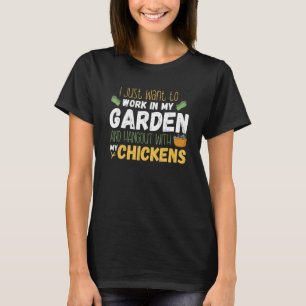 Gardening Chicken Mum Garden Gardener for Women Fu T-Shirt