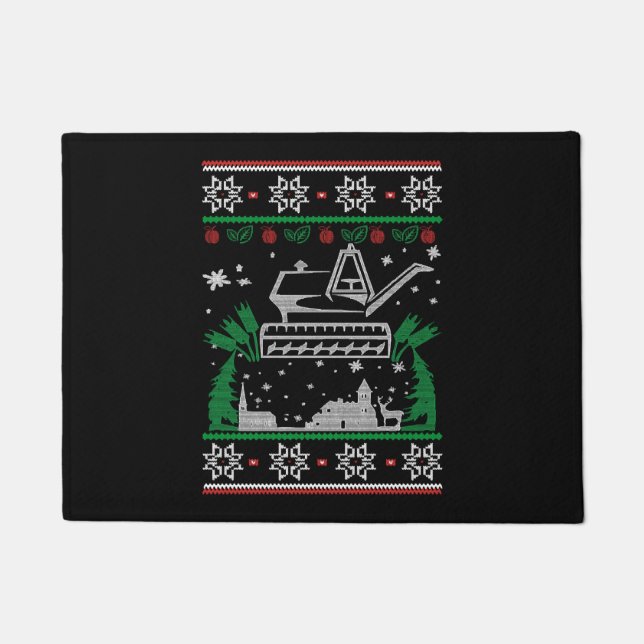 Gardening Christmas Doormat (Front)