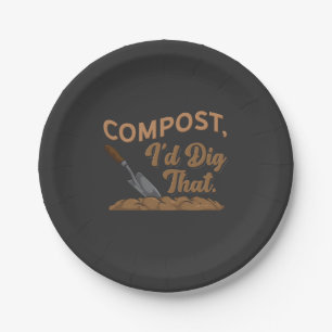 Gardening Compost  Paper Plate