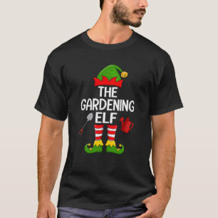 Gardening Elf Xmas Family Matching Elf Squad Chris T-Shirt