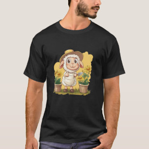 Gardening Enthusiast Sheep for a Funny Twist T-Shirt