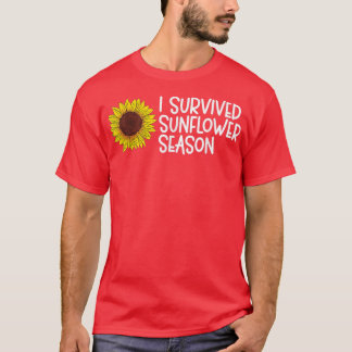 Gardening Flowers Sunflower  I Survived Sunflower  T-Shirt