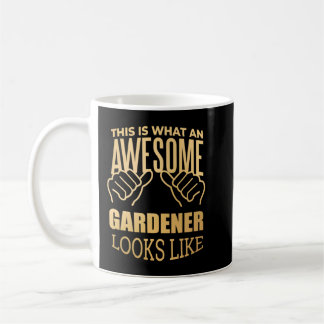 Gardening Funny Gift Design in Gold Coffee Mug
